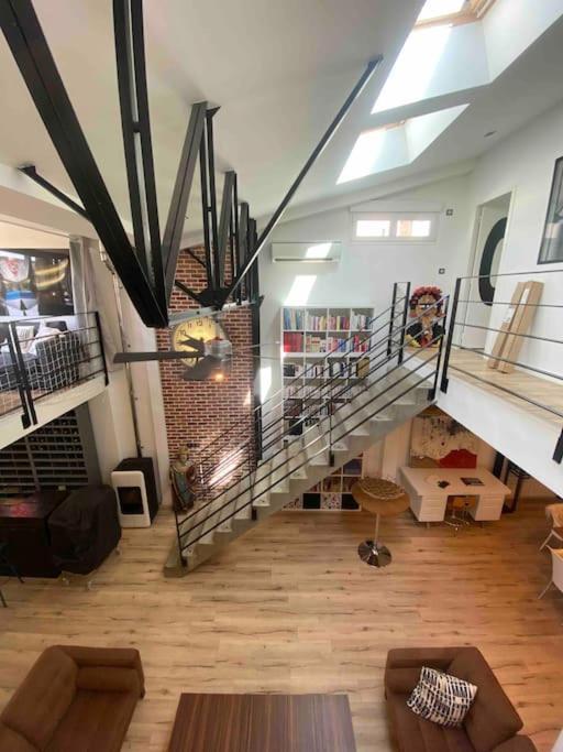 Rare ! Loft Atypique Centre-Ville Parking Jardin Reims Esterno foto