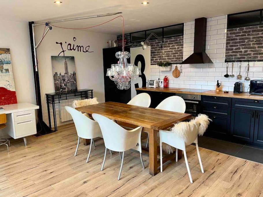 Rare ! Loft Atypique Centre-Ville Parking Jardin Reims Esterno foto